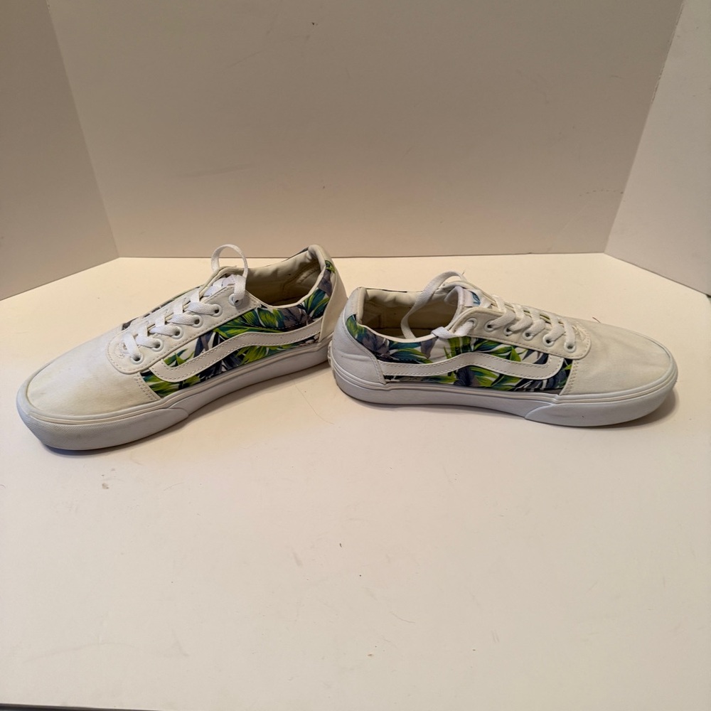 Vans Ward Platform Paradise Floral Womens Size 10 White Athletic Shoes Sneakers - Picture 3 of 8